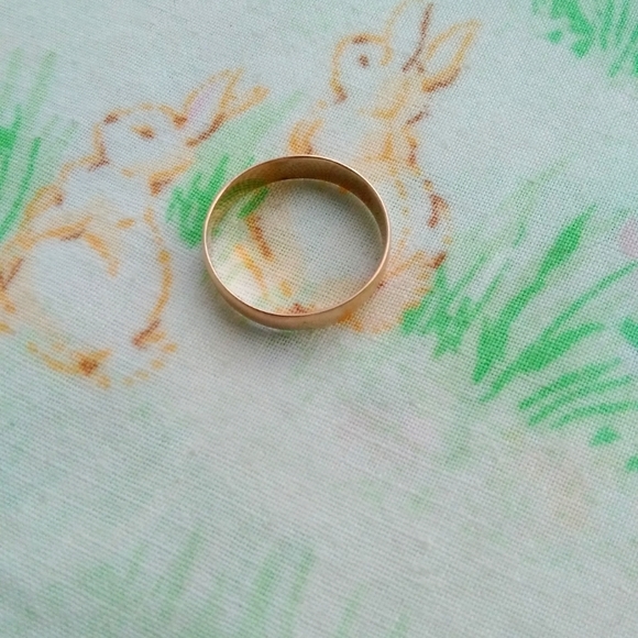 🌙14k Gold Ring Wedding Band - Picture 4 of 8